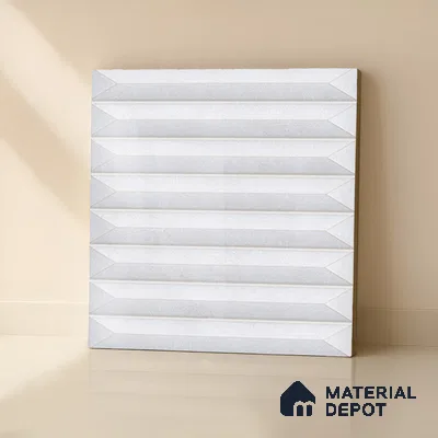 Faux Subway  Tile TL 07241 D Crayon 1012 1 ft x 1 ft Ceramic Glossy Finish - 9 mm  | 2 mm Spacer is Mandatory | Please Expect a Slight Variation of Pattern (Sample)